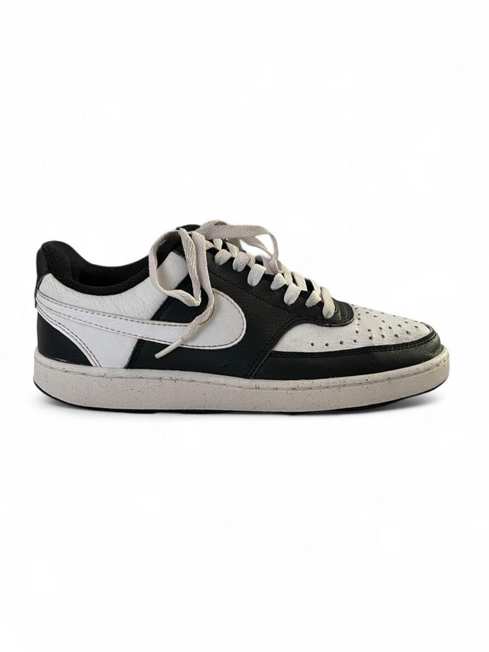 Nike Panda Court Vision Low Top Black and White Womens 8.5 Sneakers Streetwear